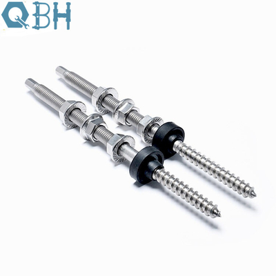 Solar Energy Accessories Double Ended Wood Screw Stainless Steel 304 316